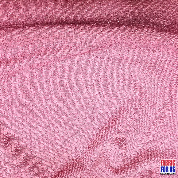 Stretch Glimmer/Glitter Lurex Mauve Color Fabric 58" Wide - Picture 2 of 3